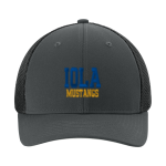 IOLA HIGH SCHOOL MUSTANGS <span class="pdp-name-mascot">IOLA MUSTANGS</span> Sport-Tek Stretch-Tek Mesh Back Cap Front Thumbnail
