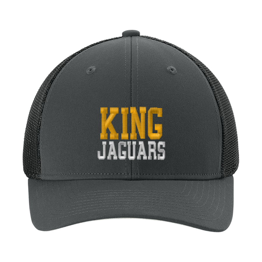 KING HIGH SCHOOL JAGUARS <span class="pdp-name-mascot">KING JAGUARS</span> Sport-Tek Stretch-Tek Mesh Back Cap