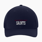 Legacy Christian Academy Saints Sport-Tek Stretch-Tek Mesh Back Cap Front Thumbnail