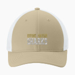 Divine Savior Academy Sharks <span class="pdp-name-mascot">Divine Savior Sharks</span> Sport-Tek Stretch-Tek Mesh Back Cap Front Thumbnail