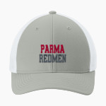 PARMA SENIOR HIGH SCHOOL REDMEN <span class="pdp-name-mascot">PARMA REDMEN</span> Sport-Tek Stretch-Tek Mesh Back Cap Front Thumbnail