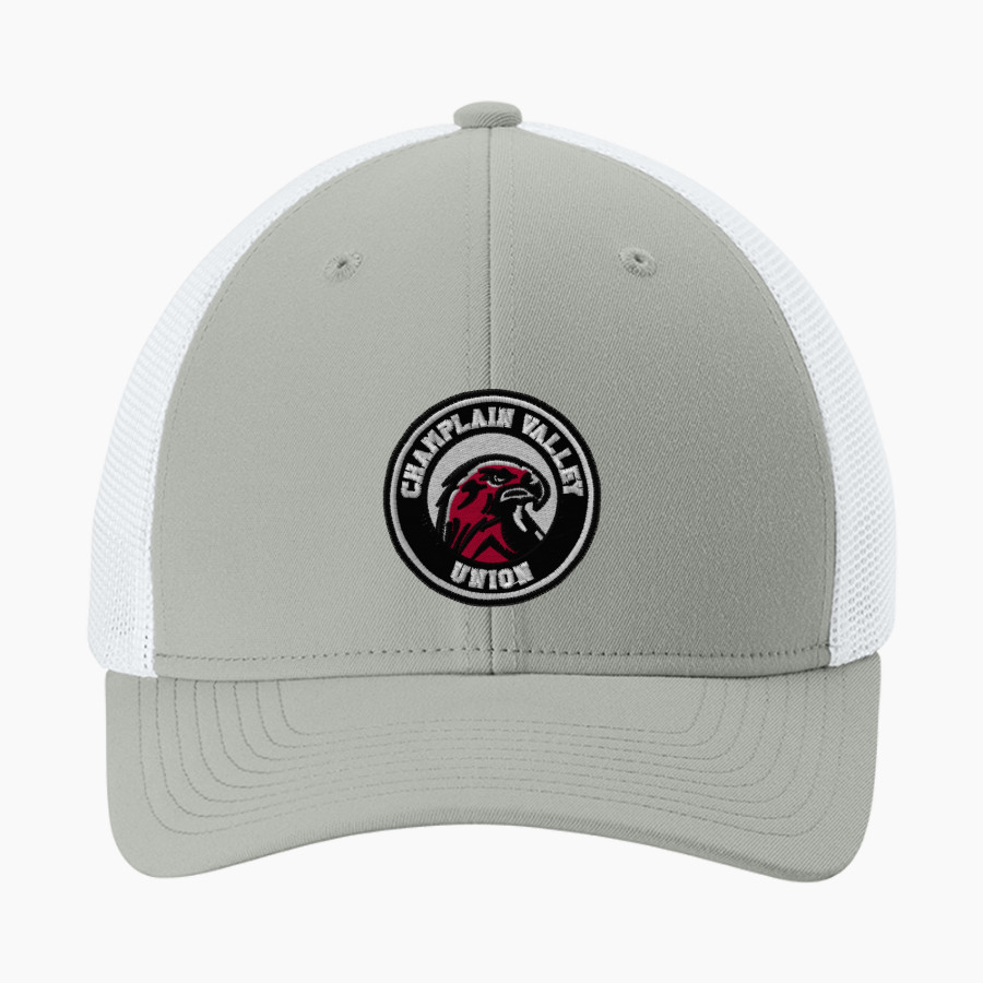 CHAMPLAIN VALLEY UNION HIGH REDHAWKS Sport-Tek Stretch-Tek Mesh Back Cap