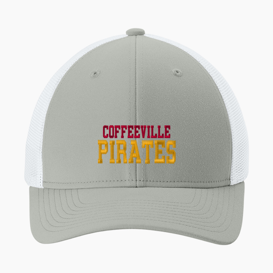 COFFEEVILLE HIGH SCHOOL PIRATES Sport-Tek Stretch-Tek Mesh Back Cap