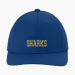 Divine Savior Academy Sharks <span class="pdp-name-mascot">Divine Savior Sharks</span> Sport-Tek Pro-Cut Adjustable Cap Front Thumbnail