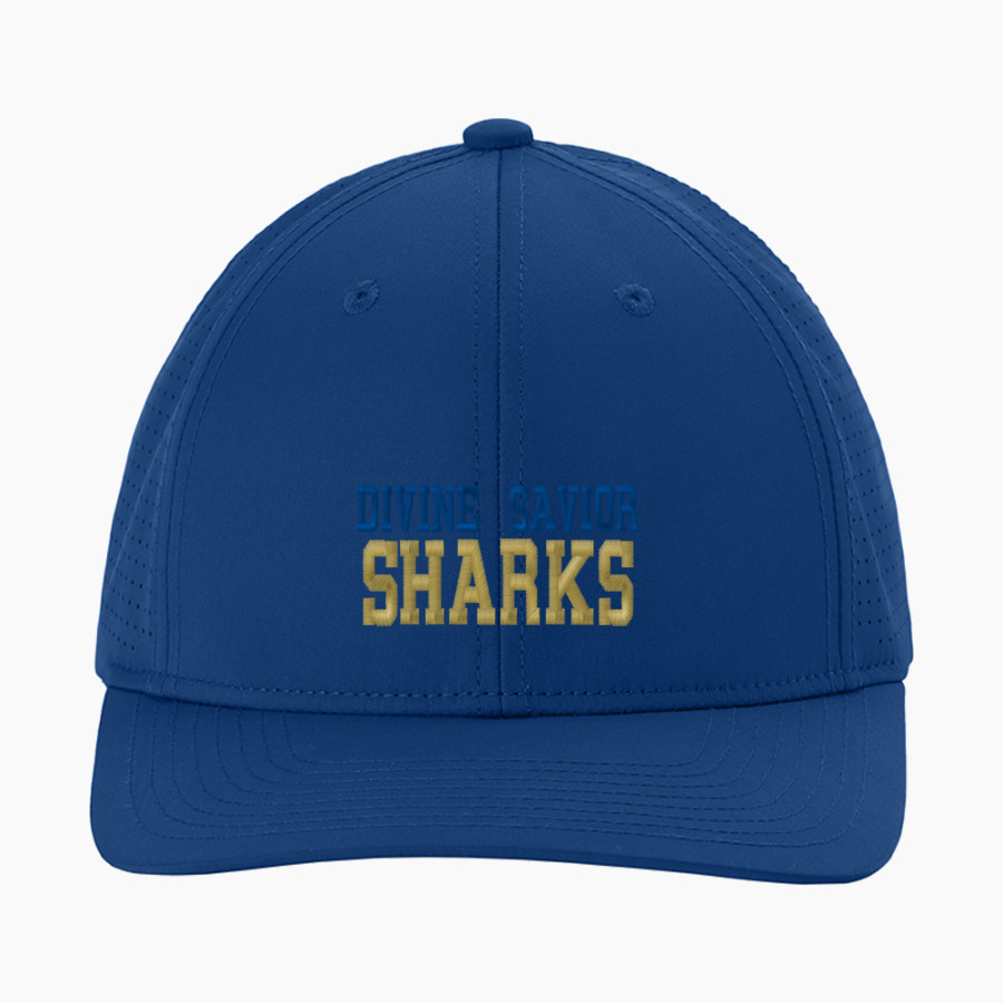 Divine Savior Academy Sharks <span class="pdp-name-mascot">Divine Savior Sharks</span> Sport-Tek Pro-Cut Adjustable Cap