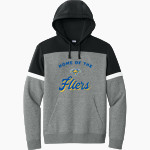 CLYDE HIGH SCHOOL FLIERS <span class="pdp-name-mascot">CLYDE FLIERS</span> Sport-Tek Men's Drive Fleece Colorblock Hoodie Front Thumbnail