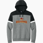 Au Gres-Sims HIGH SCHOOL WOLVERINES Sport-Tek Men's Drive Fleece Colorblock Hoodie Front Thumbnail