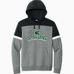 Calvary Christian Spartans <span class="pdp-name-mascot">Calvary Christian Spartans</span> Sport-Tek Men's Drive Fleece Colorblock Hoodie Front Thumbnail