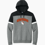 MOHAWK HIGH SCHOOL Mustangs <span class="pdp-name-mascot">MOHAWK Mustangs</span> Sport-Tek Men's Drive Fleece Colorblock Hoodie Front Thumbnail