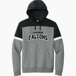 Xavier Falcons Sport-Tek Men's Drive Fleece Colorblock Hoodie Front Thumbnail