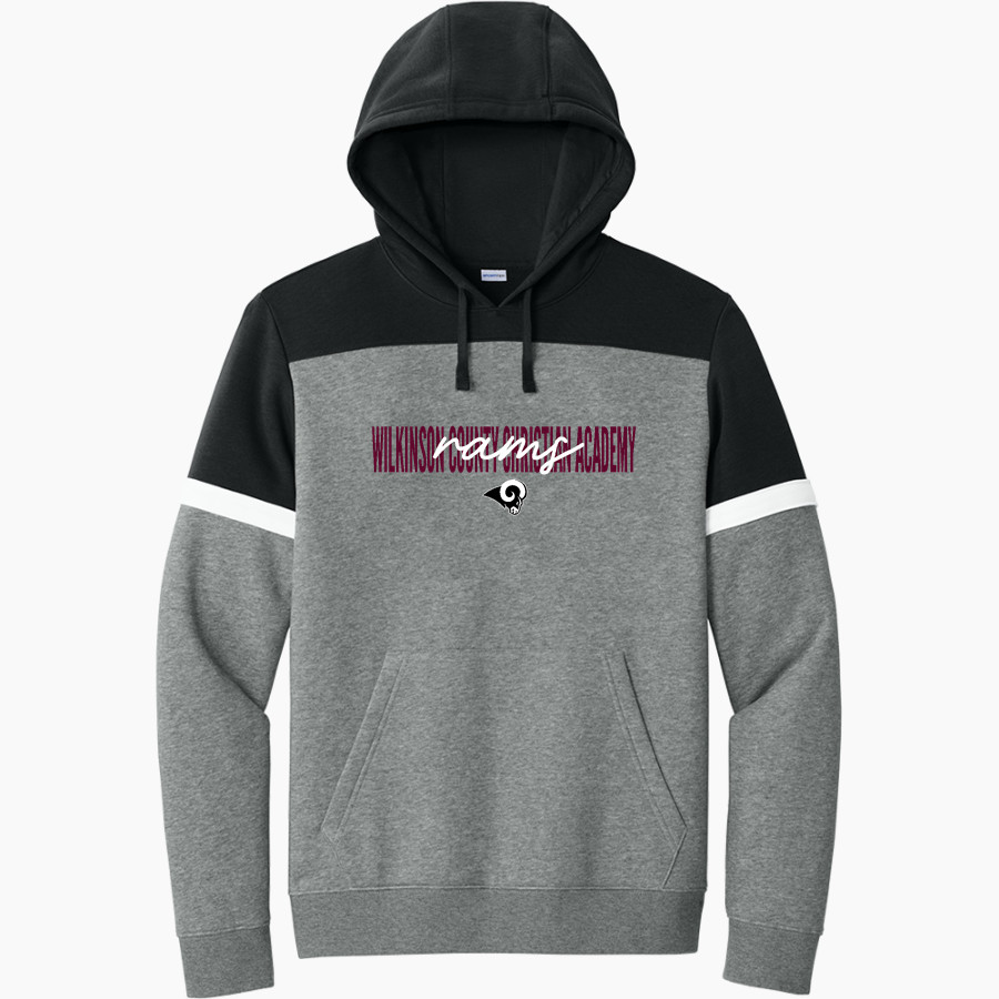 WILKINSON COUNTY CHRISTIAN ACADEMY RAMS <span class="pdp-name-mascot">WILKINSON CO RAMS</span> Sport-Tek Men's Drive Fleece Colorblock Hoodie