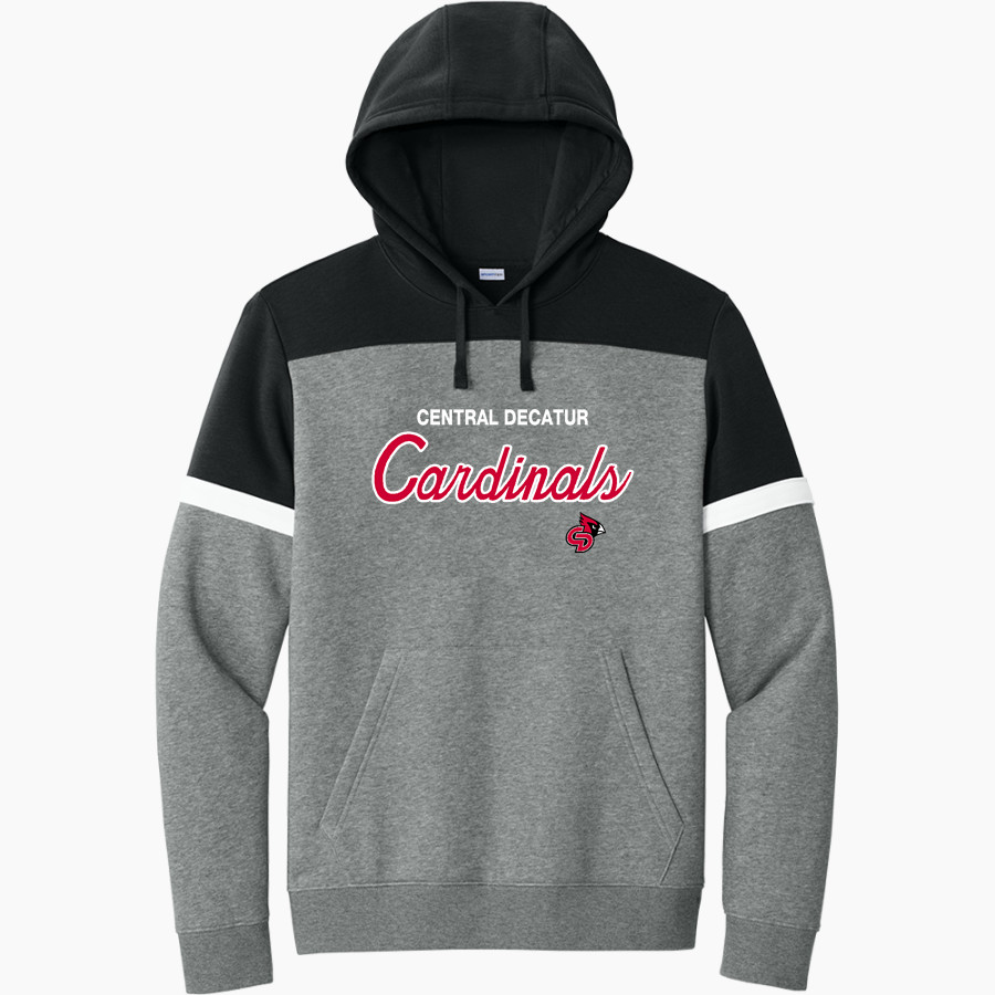 Central Decatur Cardinals Sport-Tek Men's Drive Fleece Colorblock Hoodie
