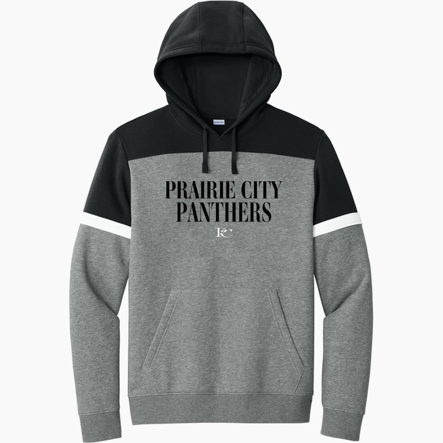 PRAIRIE CITY SCHOOL PANTHERS <span class="pdp-name-mascot">PRAIRIE CITY PANTHERS</span> Sport-Tek Men's Drive Fleece Colorblock Hoodie
