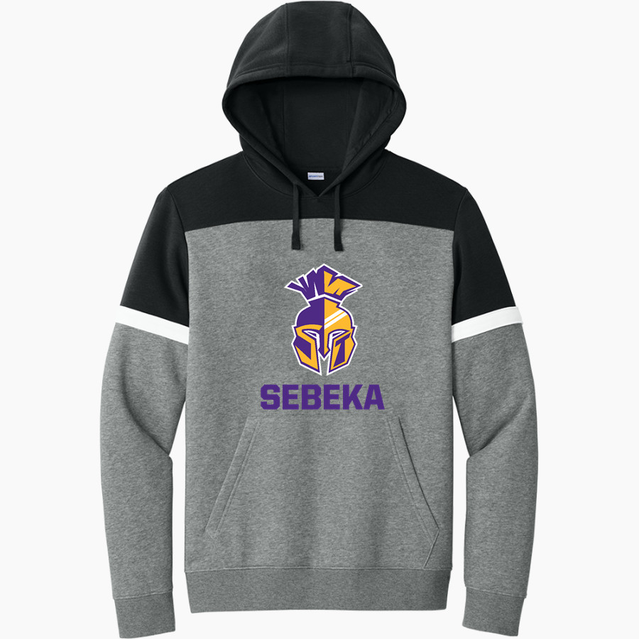 SEBEKA HIGH SCHOOL Trojans Online Store <span class="pdp-name-mascot">SEBEKA TROJANS</span> Sport-Tek Men's Drive Fleece Colorblock Hoodie