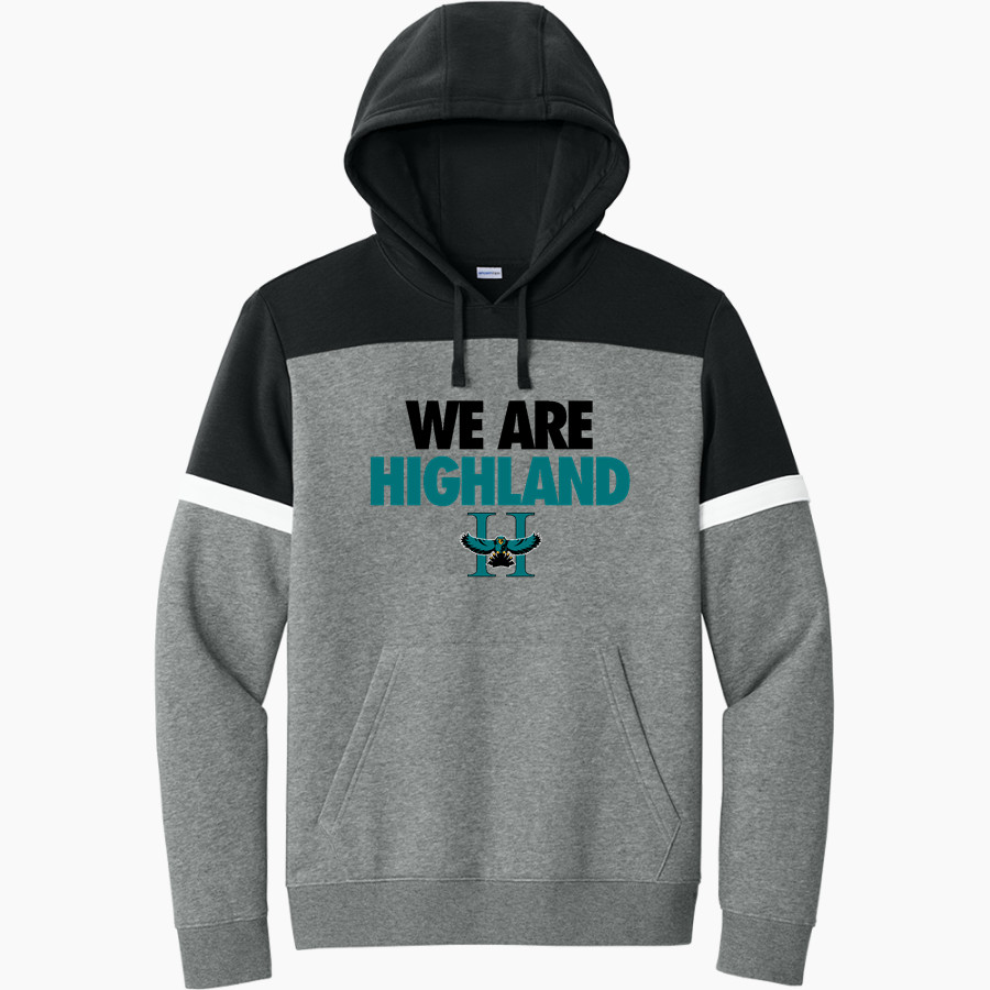 Highland Hawks <span class="pdp-name-mascot">Highland Hawks</span> Sport-Tek Men's Drive Fleece Colorblock Hoodie