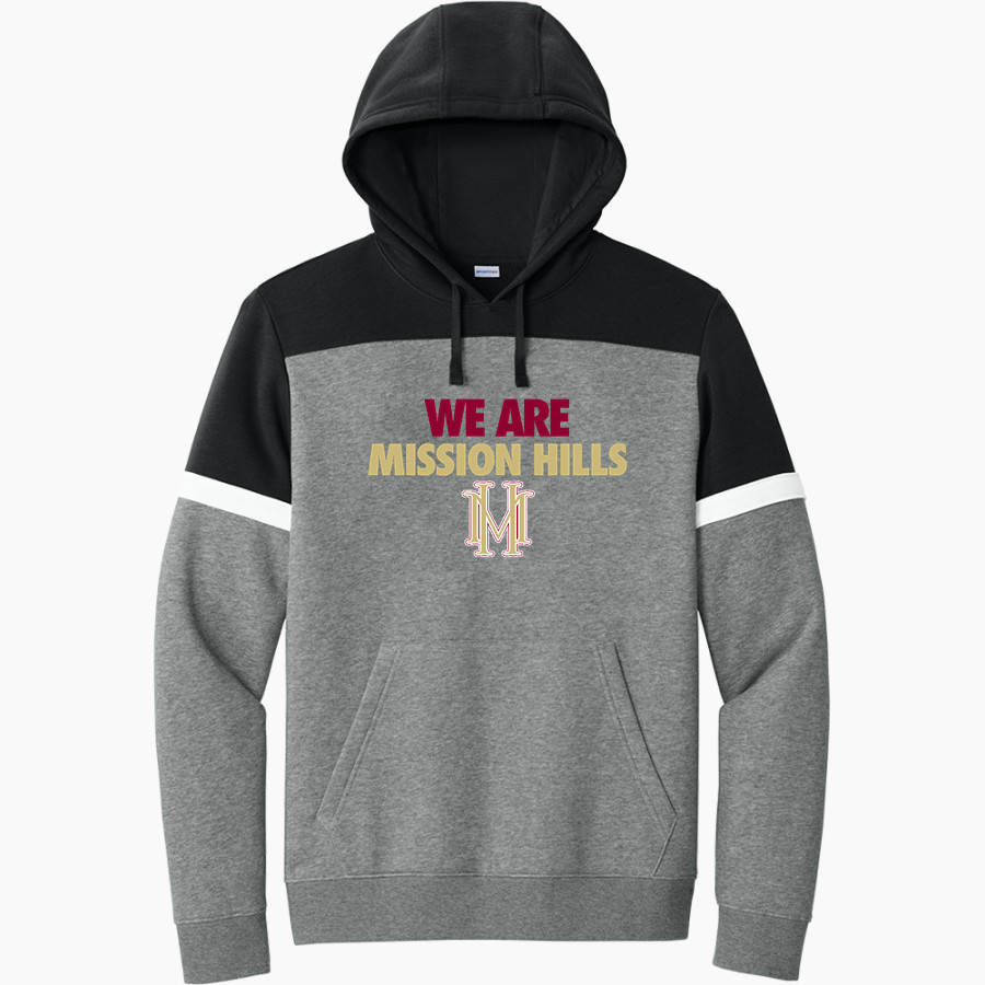 MISSION HILLS HIGH SCHOOL GRIZZLIES <span class="pdp-name-mascot">MISSION HILLS GRIZZLIES</span> Sport-Tek Men's Drive Fleece Colorblock Hoodie