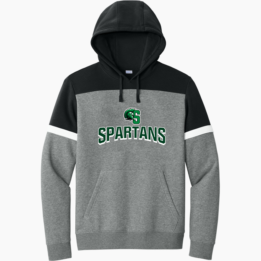 Calvary Christian Spartans <span class="pdp-name-mascot">Calvary Christian Spartans</span> Sport-Tek Men's Drive Fleece Colorblock Hoodie