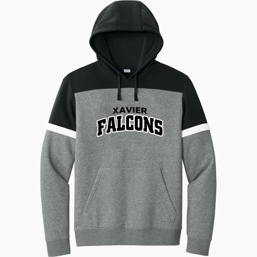 Xavier Falcons Sport-Tek Men's Drive Fleece Colorblock Hoodie