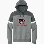 Belle Plaine Tigers <span class="pdp-name-mascot">Belle Plaine Tigers</span> Sport-Tek Men's Drive Fleece Colorblock Hoodie Front Thumbnail
