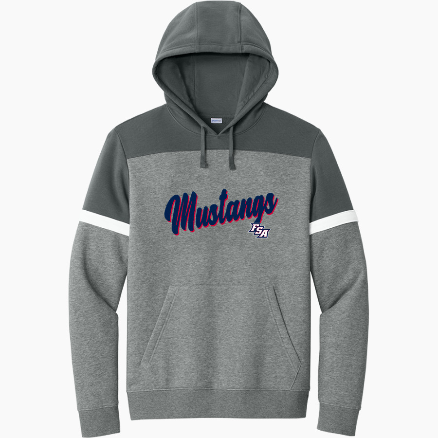 Fulton Science Academy Mustangs <span class="pdp-name-mascot">Fulton Science Academy Mustangs</span> Sport-Tek Men's Drive Fleece Colorblock Hoodie