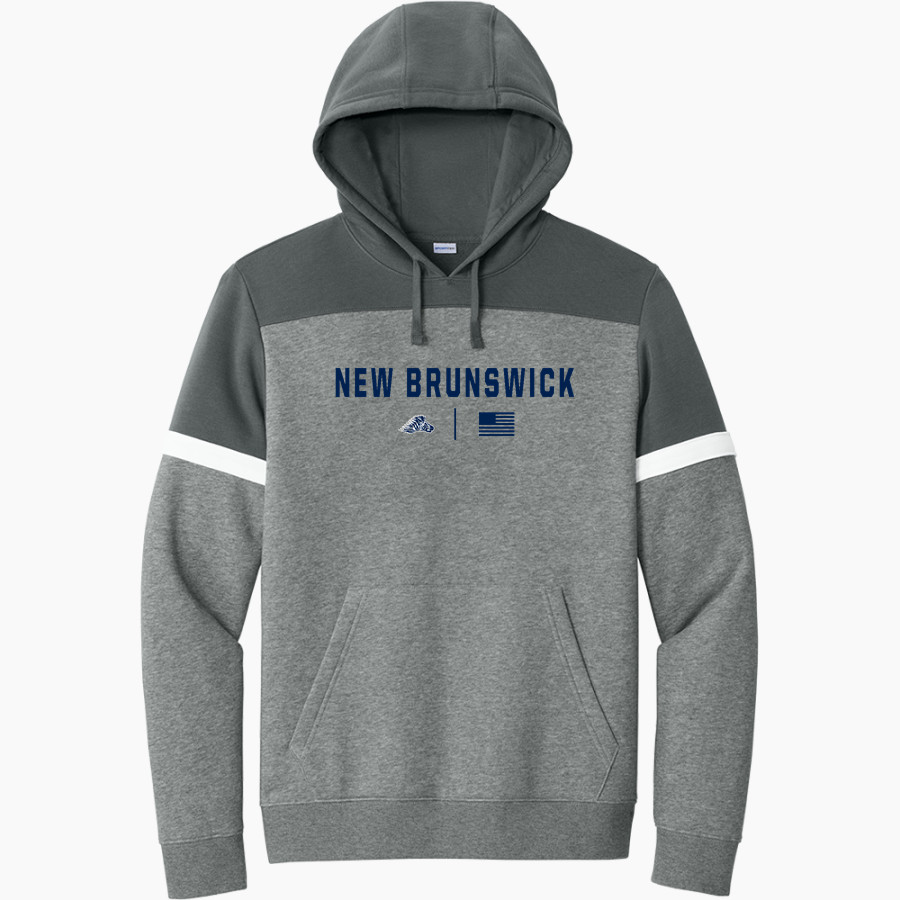 New Brunswick zebras prepare. empower. inspire. Sport-Tek Men's Drive Fleece Colorblock Hoodie