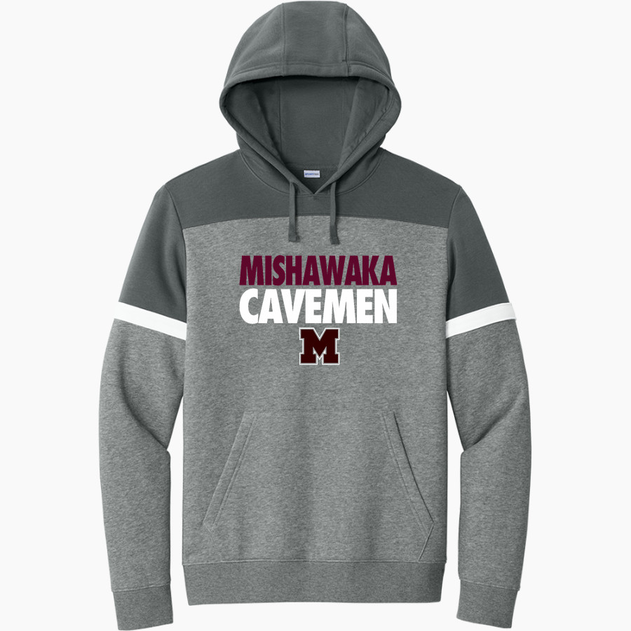 Mishawaka Cavemen Sport-Tek Men's Drive Fleece Colorblock Hoodie