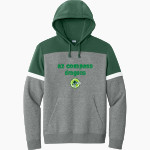 AZ Compass DRAGONS <span class="pdp-name-mascot">Compass Prep DRAGONS</span> Sport-Tek Men's Drive Fleece Colorblock Hoodie Front Thumbnail
