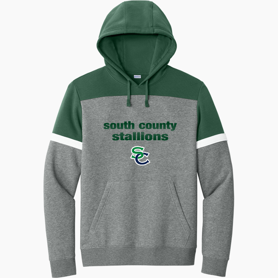SOUTH COUNTY SECONDARY SCHOOL STALLIONS <span class="pdp-name-mascot">SOUTH COUNTY STALLIONS</span> Sport-Tek Men's Drive Fleece Colorblock Hoodie