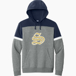 E E SMITH HIGH SCHOOL GOLDEN BULLS <span class="pdp-name-mascot">E E SMITH GOLDEN BULLS</span> Sport-Tek Men's Drive Fleece Colorblock Hoodie Front Thumbnail