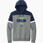 Ocean State Outlaws Outlaws <span class="pdp-name-mascot">Ocean State Outlaws</span> Sport-Tek Men's Drive Fleece Colorblock Hoodie Front Thumbnail