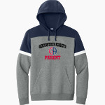 Germantown Academy Patriots Sport-Tek Men's Drive Fleece Colorblock Hoodie Front Thumbnail