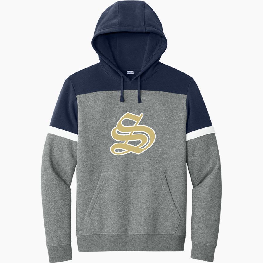 E E SMITH HIGH SCHOOL GOLDEN BULLS <span class="pdp-name-mascot">E E SMITH GOLDEN BULLS</span> Sport-Tek Men's Drive Fleece Colorblock Hoodie