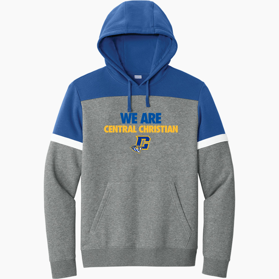 Central Christian Tigers Sport-Tek Men's Drive Fleece Colorblock Hoodie