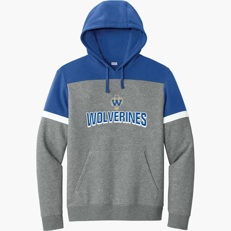WAUKESHA WEST HIGH SCHOOL WOLVERINES <span class="pdp-name-mascot">WAUKESHA WEST WOLVERINES</span> Sport-Tek Men's Drive Fleece Colorblock Hoodie