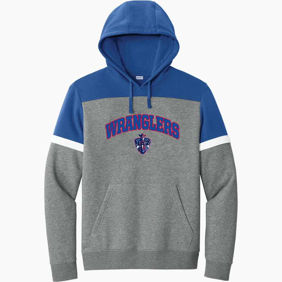 NAZ Wranglers Sideline Store <span class="pdp-name-mascot">NAZ Wranglers</span> Sport-Tek Men's Drive Fleece Colorblock Hoodie