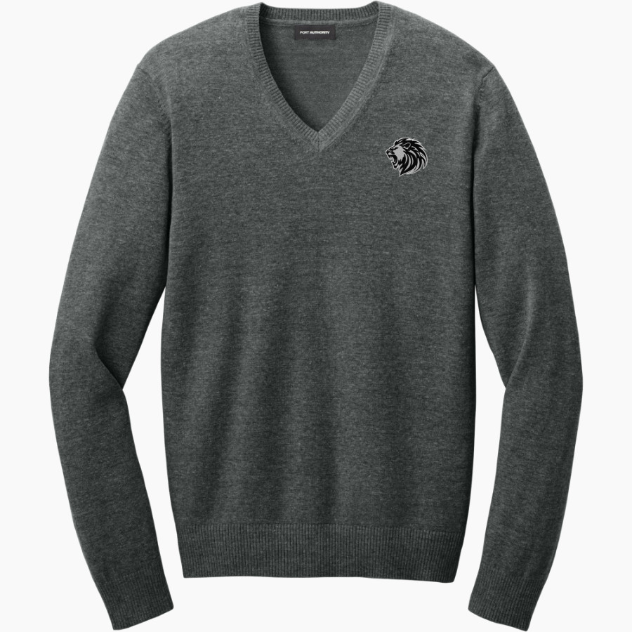 FAITH CHRISTIAN ACADEMY LIONS <span class="pdp-name-mascot">FAITH LIONS</span> Port Authority Men's Easy Care V-Neck Sweater
