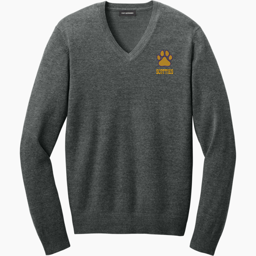 Ballston Spa Scotties The Official Online Store Port Authority Men's Easy Care V-Neck Sweater
