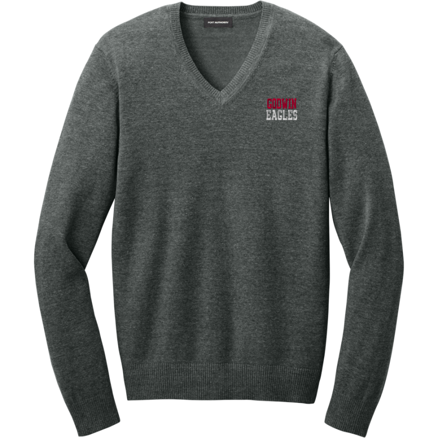 Godwin Eagles <span class="pdp-name-mascot">Godwin Eagles</span> Port Authority Men's Easy Care V-Neck Sweater