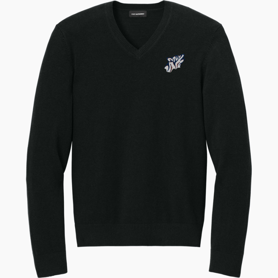 Shirley C Heim Timberwolves <span class="pdp-name-mascot">Shirley C Heim Timberwolves</span> Port Authority Men's Easy Care V-Neck Sweater