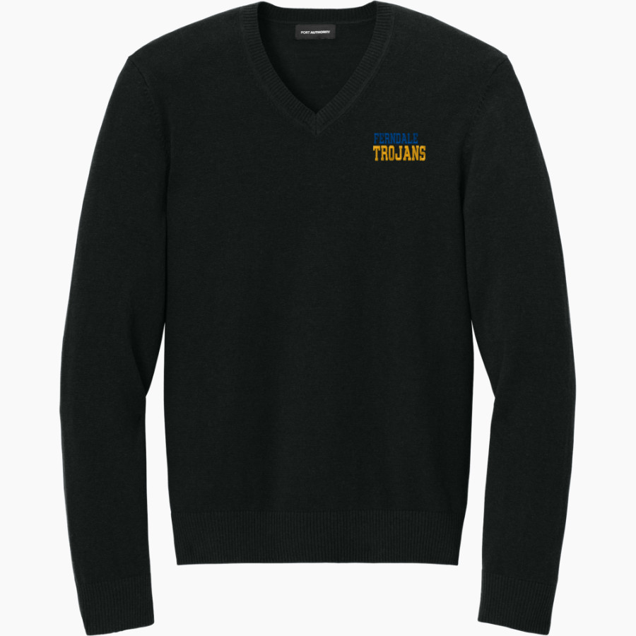 Ferndale Trojans <span class="pdp-name-mascot">Ferndale Trojans</span> Port Authority Men's Easy Care V-Neck Sweater