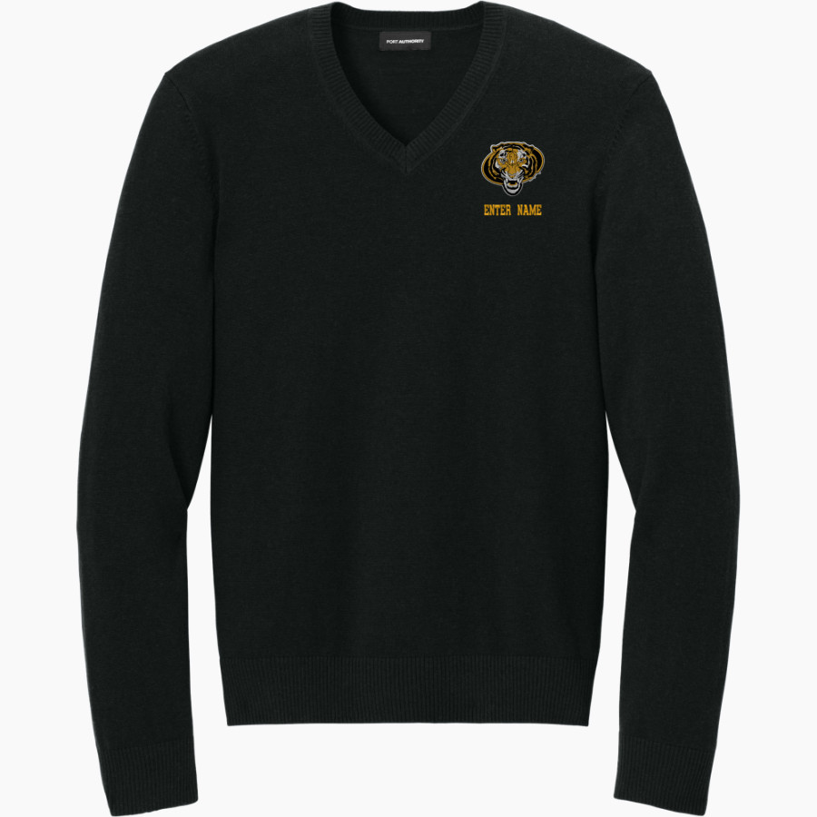 PRAIRIE GROVE HIGH SCHOOL TIGERS <span class="pdp-name-mascot">PRAIRIE GROVE TIGERS</span> Port Authority Men's Easy Care V-Neck Sweater