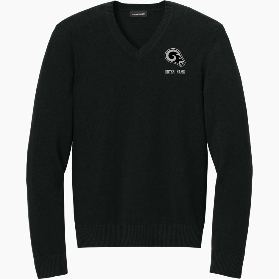 Legacy Rams Port Authority Men's Easy Care V-Neck Sweater