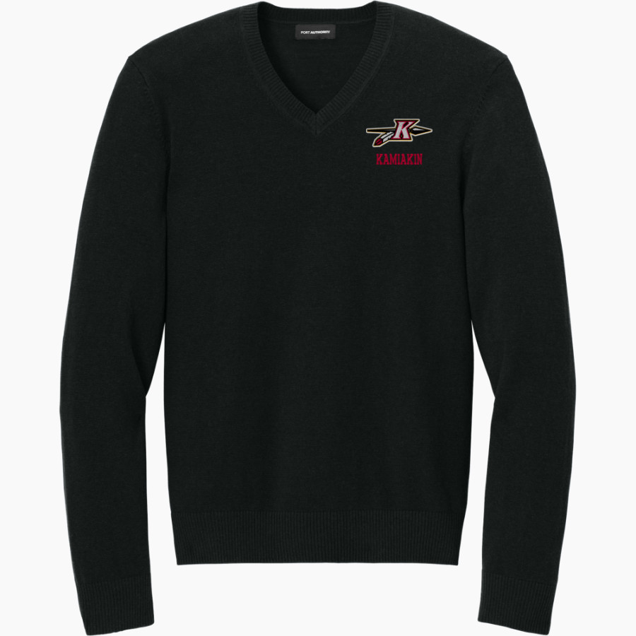 KAMIAKIN HIGH SCHOOL BRAVES Port Authority Men's Easy Care V-Neck Sweater
