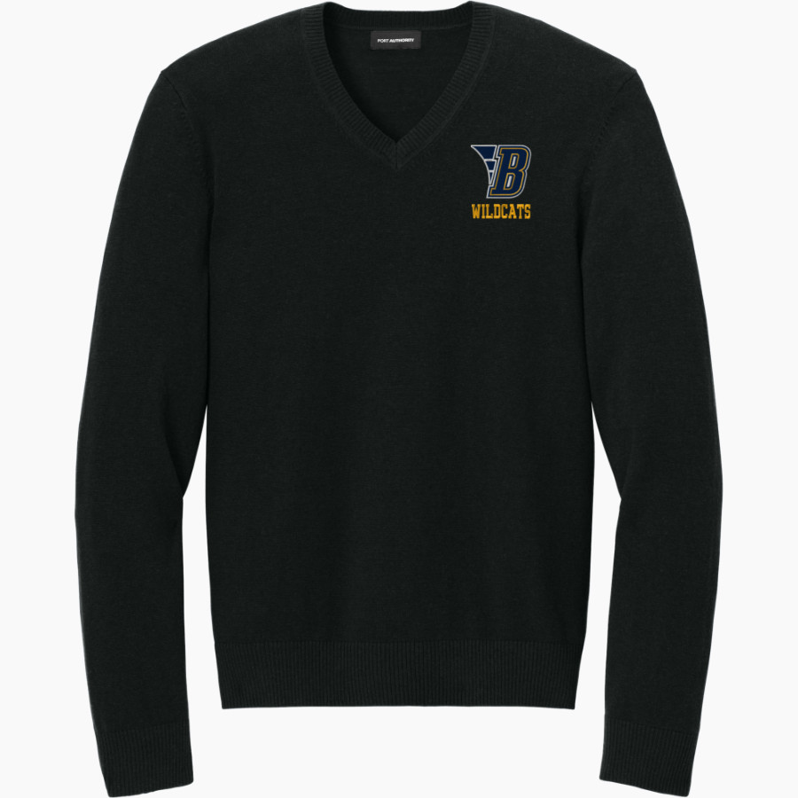 BELLEVILLE HIGH SCHOOL WILDCATS <span class="pdp-name-mascot">BELLEVILLE WILDCATS</span> Port Authority Men's Easy Care V-Neck Sweater