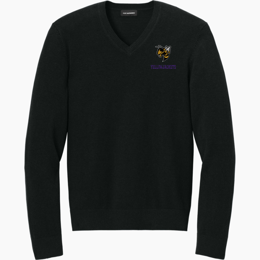 RUNGE HIGH SCHOOL YELLOWJACKETS <span class="pdp-name-mascot">RUNGE YELLOWJACKETS</span> Port Authority Men's Easy Care V-Neck Sweater