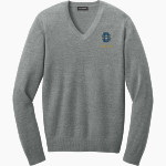 Divine Savior Academy Sharks <span class="pdp-name-mascot">Divine Savior Sharks</span> Port Authority Men's Easy Care V-Neck Sweater Front Thumbnail