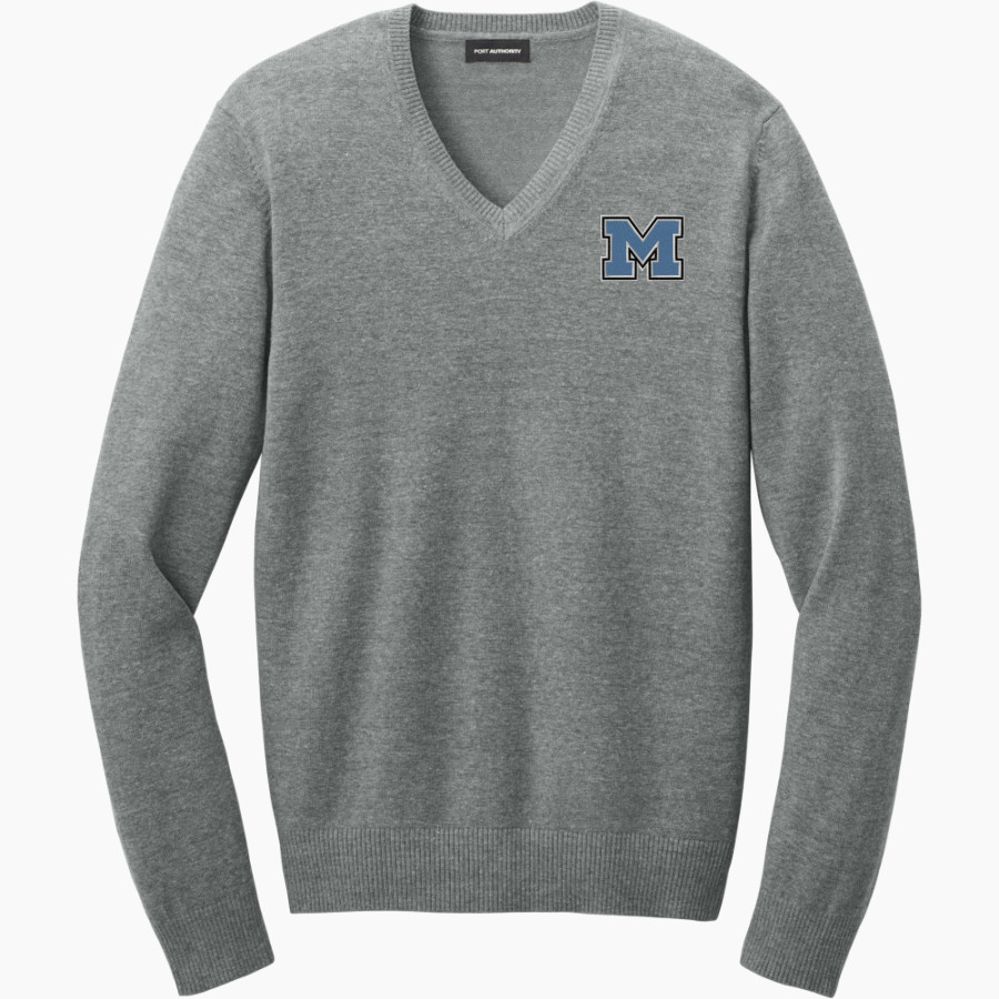 MIDLAKES HIGH SCHOOL SCREAMING EAGLES <span class="pdp-name-mascot">MIDLAKES SCREAMING EAGLES</span> Port Authority Men's Easy Care V-Neck Sweater