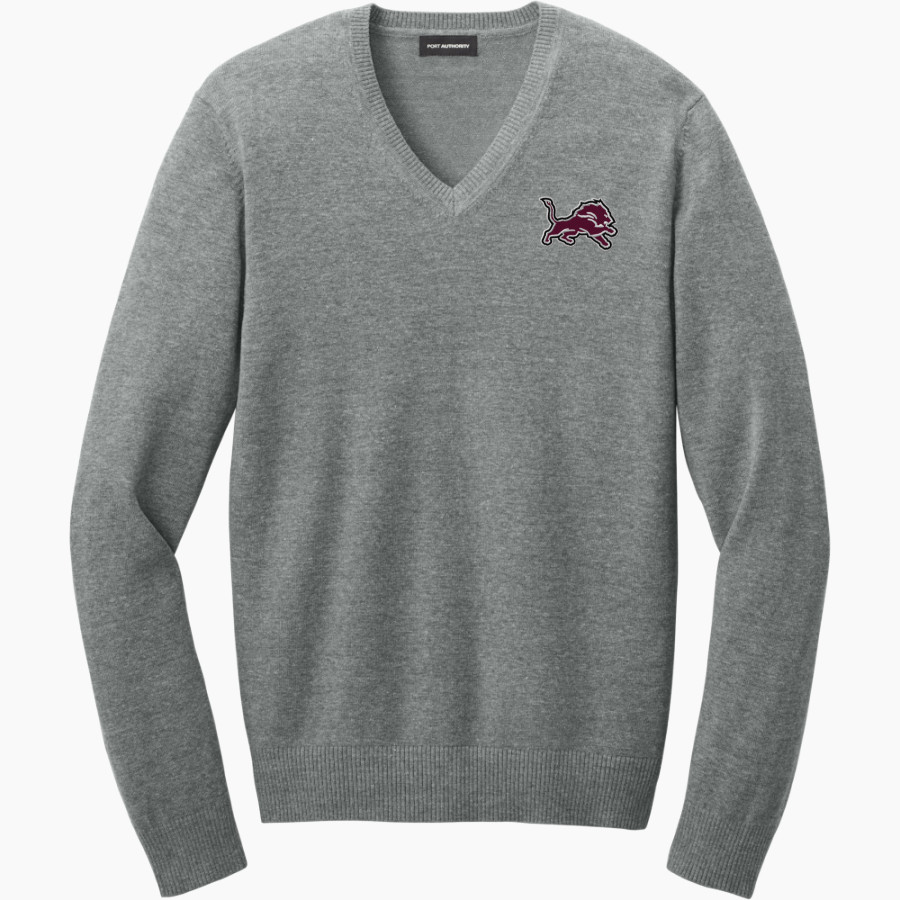 LOCKHART HIGH SCHOOL LIONS <span class="pdp-name-mascot">LOCKHART LIONS</span> Port Authority Men's Easy Care V-Neck Sweater