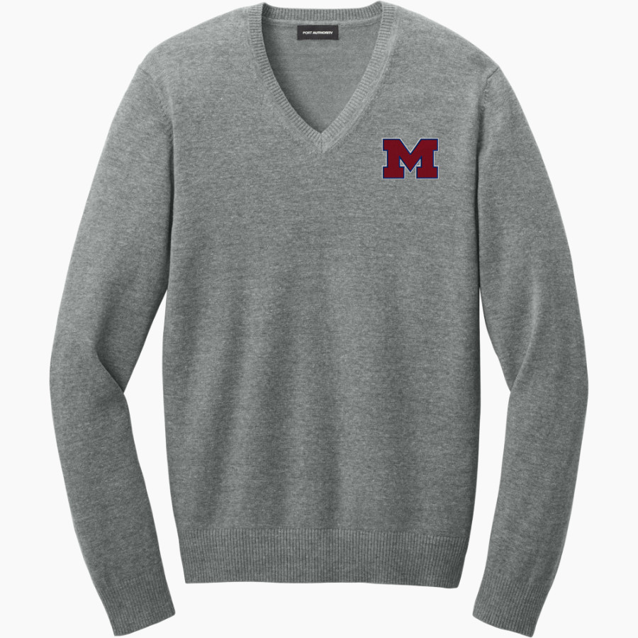 MORGANTOWN MOHIGANS The Official Online Store <span class="pdp-name-mascot">MORGANTOWN MOHIGANS</span> Port Authority Men's Easy Care V-Neck Sweater