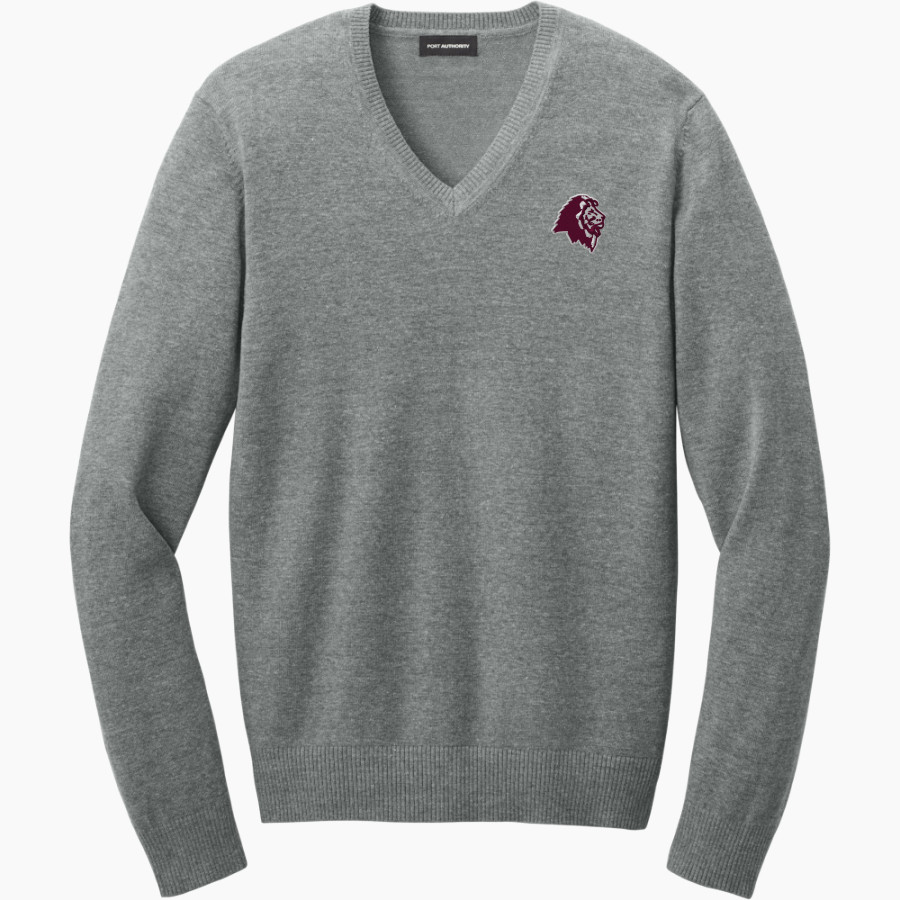 LYONS CENTRAL HIGH SCHOOL LIONS <span class="pdp-name-mascot">LYONS LIONS</span> Port Authority Men's Easy Care V-Neck Sweater